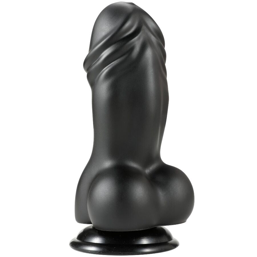 Gode épais courbé stimulation prostate ventouse 19 cm — texture visible