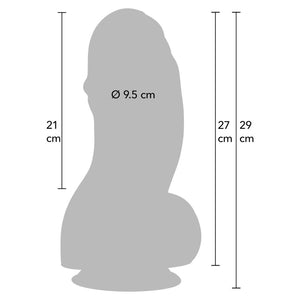 Gode XXL extra épais 27 cm — vue de profil