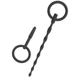 Set 2 plugs urétraux avec anneau silicone débutant — Extreme Starter