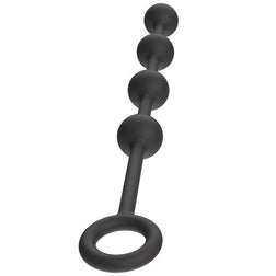 Chapelet anal 4 boules silicone — gros plan