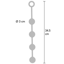 Chapelet anal 4 boules silicone — emballage
