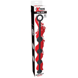 Chapelet anal 4 boules silicone — vue de profil