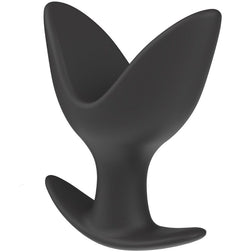 Plug anal Plug expander silicone XLarge 9 cm — Anchor Plug en Silicone noir 9.0 cm vu de face