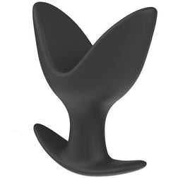 Gode Plug anal ancre en silicone L — Anchor Expander noir vu de face