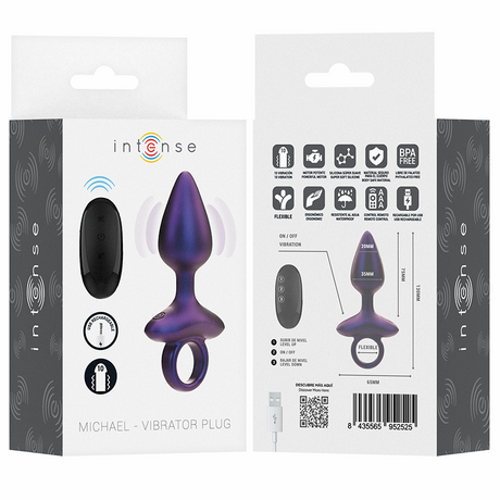 INTENSE MICHAEL PLUG ANAL VIBRANT MODELE 2 TELECOMMANDE