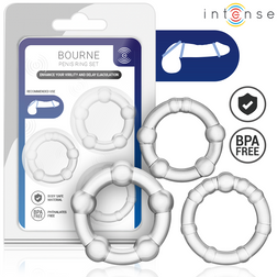 INTENSE BOURNE ENSEMBLE DE 3 ANNEAUX PENIS