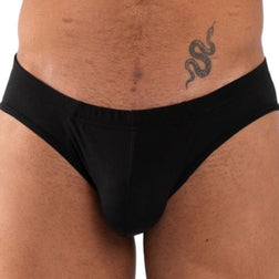Slip de la marque Burn modèle 019 noir pour le plaisir intime.