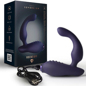 ROCKS OFF MINI BAGUETTE RECHARGEABLE 16 FONCTIONS ROSE PIVOINE