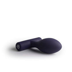 Butt plug lying on its side showing its bulbous shape