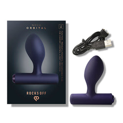 Nova Orbital butt plug packaging with charging cable