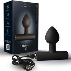 Plug anal de la marque Rocks-Off modèle Nova Astryx en Silicone violet pour le plaisir intime.