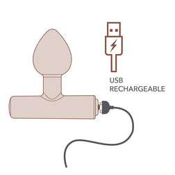 ROCKS OFF NOVA ASTRYX PREMIUM PLUG ANAL RECARGABLE 16 FUNCIONES NEGRO