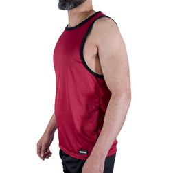 Macho CMV003 burgundy gym tank top, size S/M