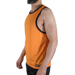 MACHO CMV005 CAMISETA GYM NARANJA S M