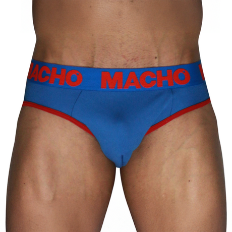 MACHO MCH005 SLIP CLASICO AZULON ROJO S