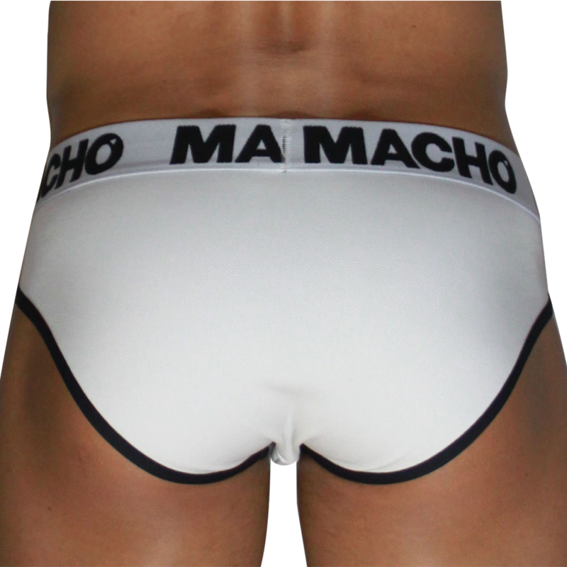 MACHO MCH006 SLIP CLASICO BLANCO NEGRO S