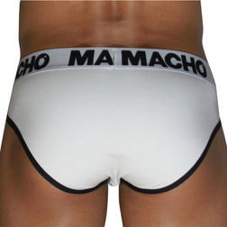 MACHO MCH006 CLASSIC WHITE BLACK BRIEF S