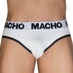 MACHO MCH006 CLASSIC WHITE BLACK BRIEF S