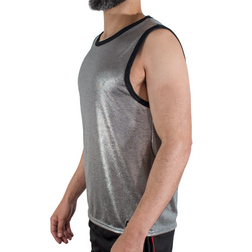 Macho fine-glitter tank top, S/M