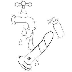 Gode silicone Dizi 18 cm ventouse - vue arrière produit
