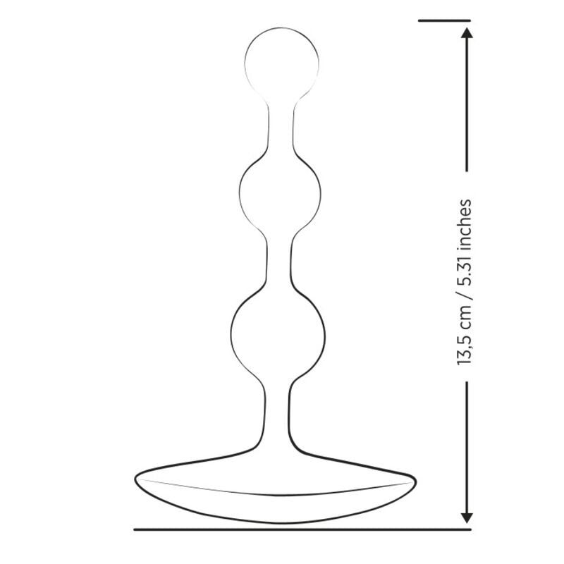 ROMP AMP PERLES ANALES EN SILICONE FLEXIBLE VIOLETTES 125 CM
