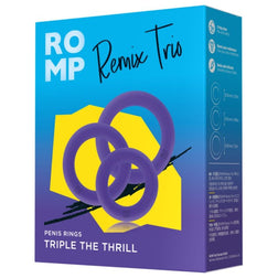 ROMP REMIX TRIO ENSEMBLE DE 3 ANNEAUX PENIS EN SILICONE VIOLETTES
