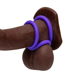 ROMP REMIX TRIO ENSEMBLE DE 3 ANNEAUX PENIS EN SILICONE VIOLETTES