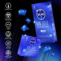 SKINS Non-Latex ultra-thin condoms, pack of 4
