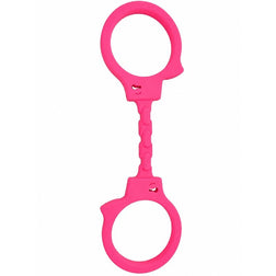 Menottes de la marque Diablo Picante en Silicone rose pour le plaisir intime.