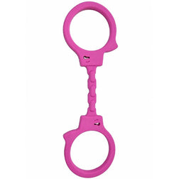 Menottes Diablo Picante en silicone fuchsia