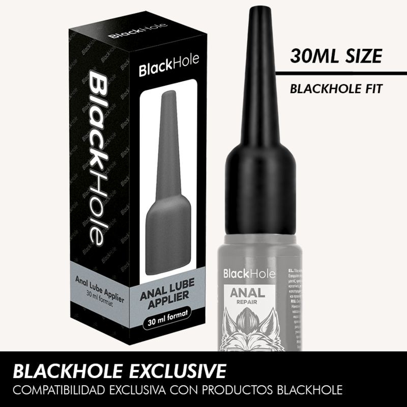 BLACK HOLE APPLICATEUR DE LUBRIFIANT ANAL TAILLE S 30 ML