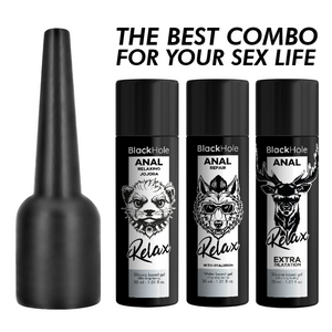 BLACK HOLE APPLICATEUR DE LUBRIFIANT ANAL TAILLE S 30 ML