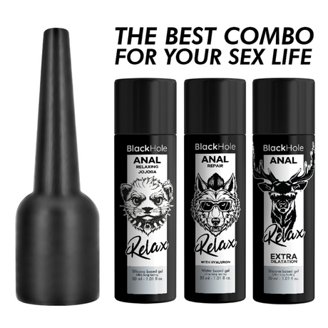 BLACK HOLE APPLICATEUR DE LUBRIFIANT ANAL TAILLE S 30 ML