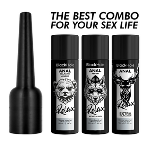 BLACK HOLE APPLICATEUR DE LUBRIFIANT ANAL TAILLE L 100 ML