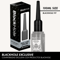 Applicateur lubrifiant anal noir pour flacon 100 ml