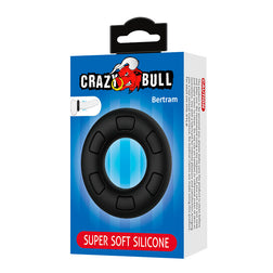 CRAZY BULL EXTRA-SOFT SILICONE COCK RING BERTRAM BLACK