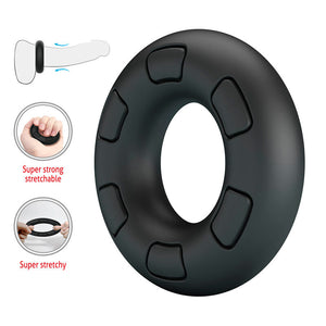CRAZY BULL ANNEAU PENAL EN SILICONE SUPER DOUX BERTRAM NOIR