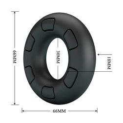 CRAZY BULL EXTRA-SOFT SILICONE COCK RING BERTRAM BLACK