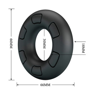 CRAZY BULL ANNEAU PENAL EN SILICONE SUPER DOUX BERTRAM NOIR