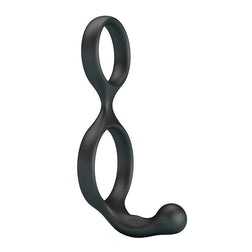 CRAZY BULL FLORIAN DOUBLE PENIS AND TESTICLE RING BLACK