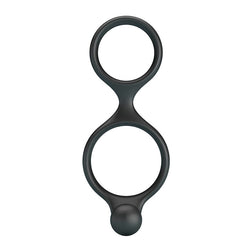 CRAZY BULL FLORIAN DOUBLE PENIS AND TESTICLE RING BLACK