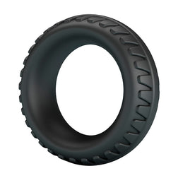 CRAZY BULL MERRITT TEXTURED SILICONE COCK RING BLACK