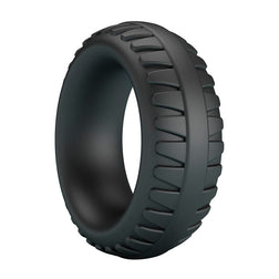 CRAZY BULL MERRITT TEXTURED SILICONE COCK RING BLACK