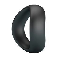 CRAZY BULL VALEN ERGONOMIC COCK RING IN BLACK SILICONE