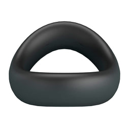 CRAZY BULL VALEN ERGONOMIC COCK RING IN BLACK SILICONE