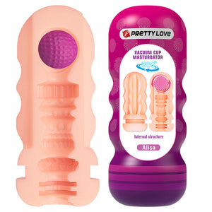PRETTY LOVE MASTURBATEUR LISSANT VAGINAL AVEC VENTOUSE ET TEXTURES INTERNES