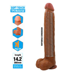 Schéma de la structure interne flexible et du TPE doux du gode Dany