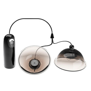 PRETTY LOVE STIMULATEUR DE TETONS ROTATIF A SUCCION NOIR
