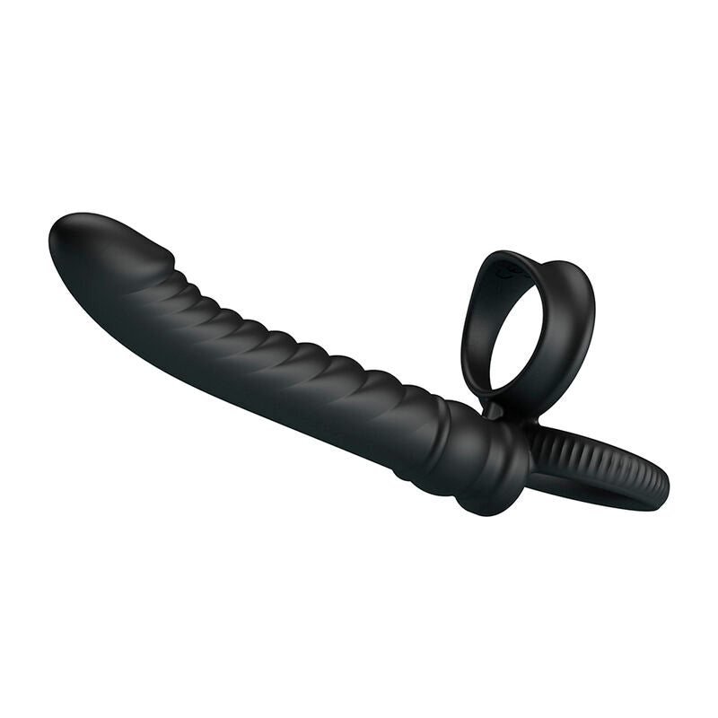 PRETTY LOVE VIBRATEUR ANAL MERRITT AVEC ANNEAU ET VIBRATION NOIR