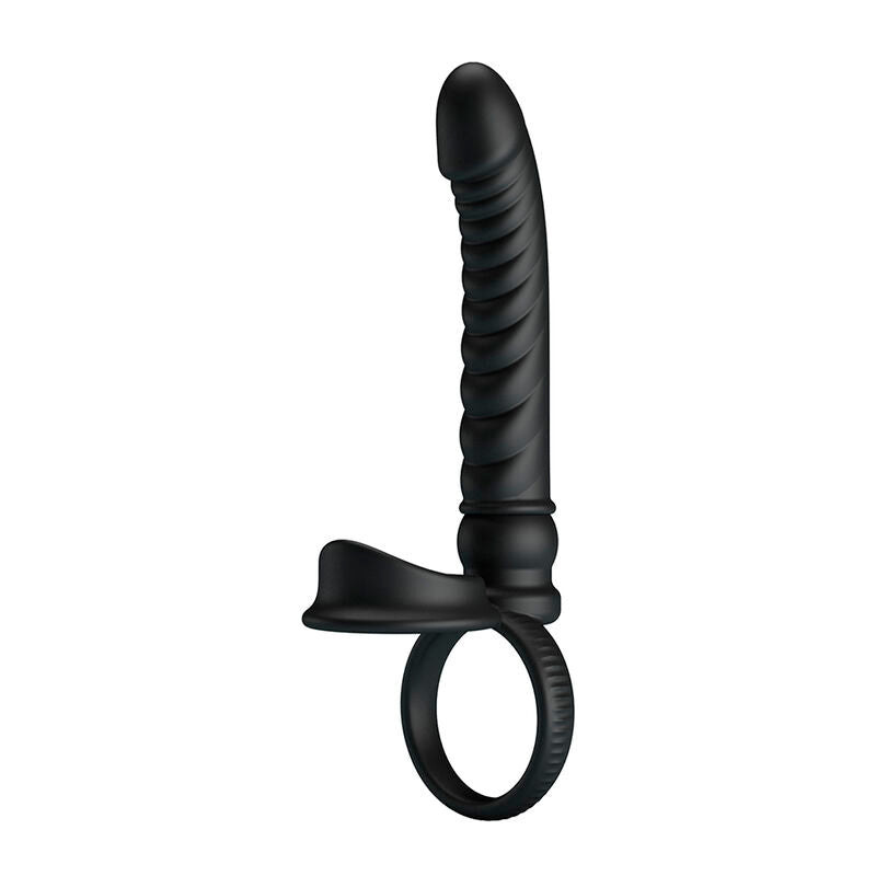 PRETTY LOVE VIBRATEUR ANAL MERRITT AVEC ANNEAU ET VIBRATION NOIR